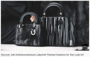 Joël Andrianomearisoa présente une version audacieuse du sac Lady Dior