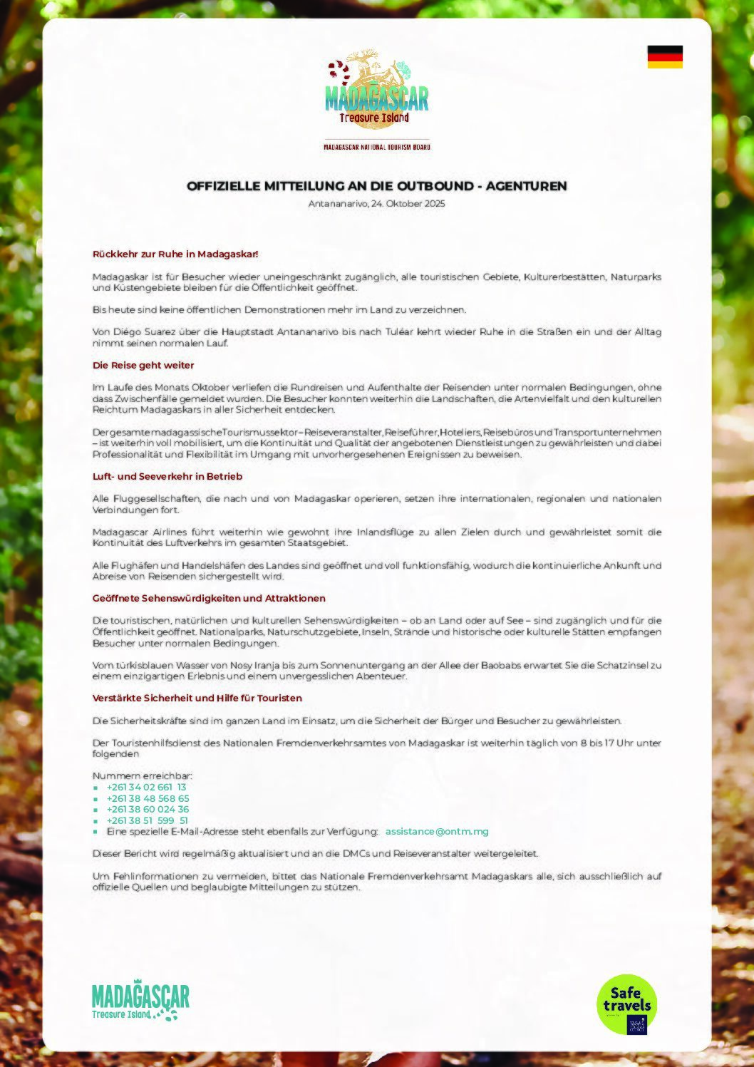 Voyage Tourisme Madagascar - Voyage à Madagascar, une « destination découverte »