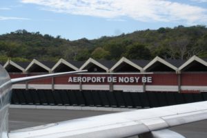l'aéroport de Fascène Nosy-Be